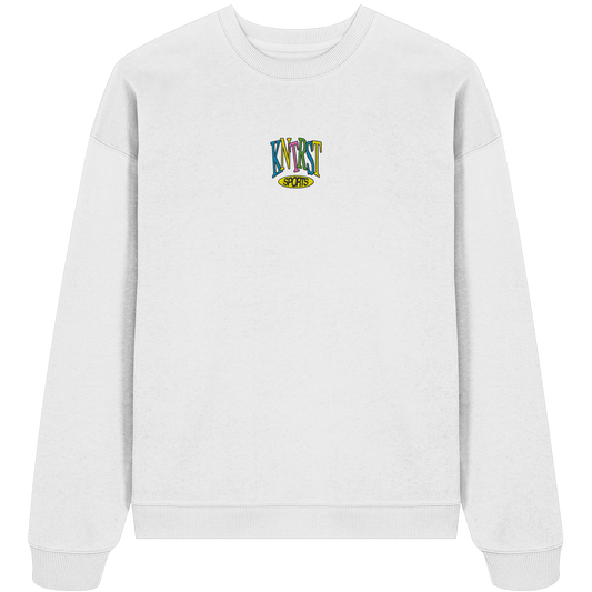 color white - Organic Oversize Sweatshirt (Stick)