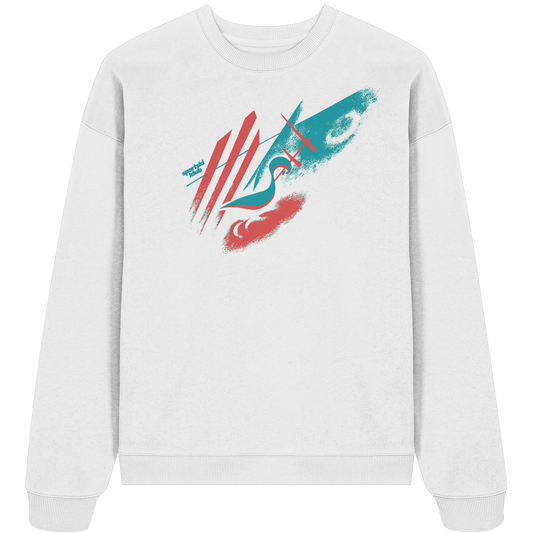 vintage pattern - Organic Oversize Sweatshirt