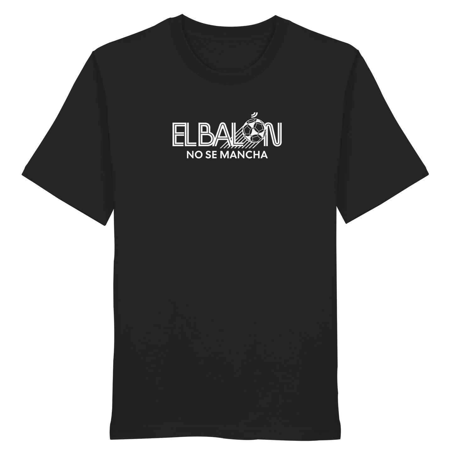 El Balón Frontprint schwarz - Organic Shirt