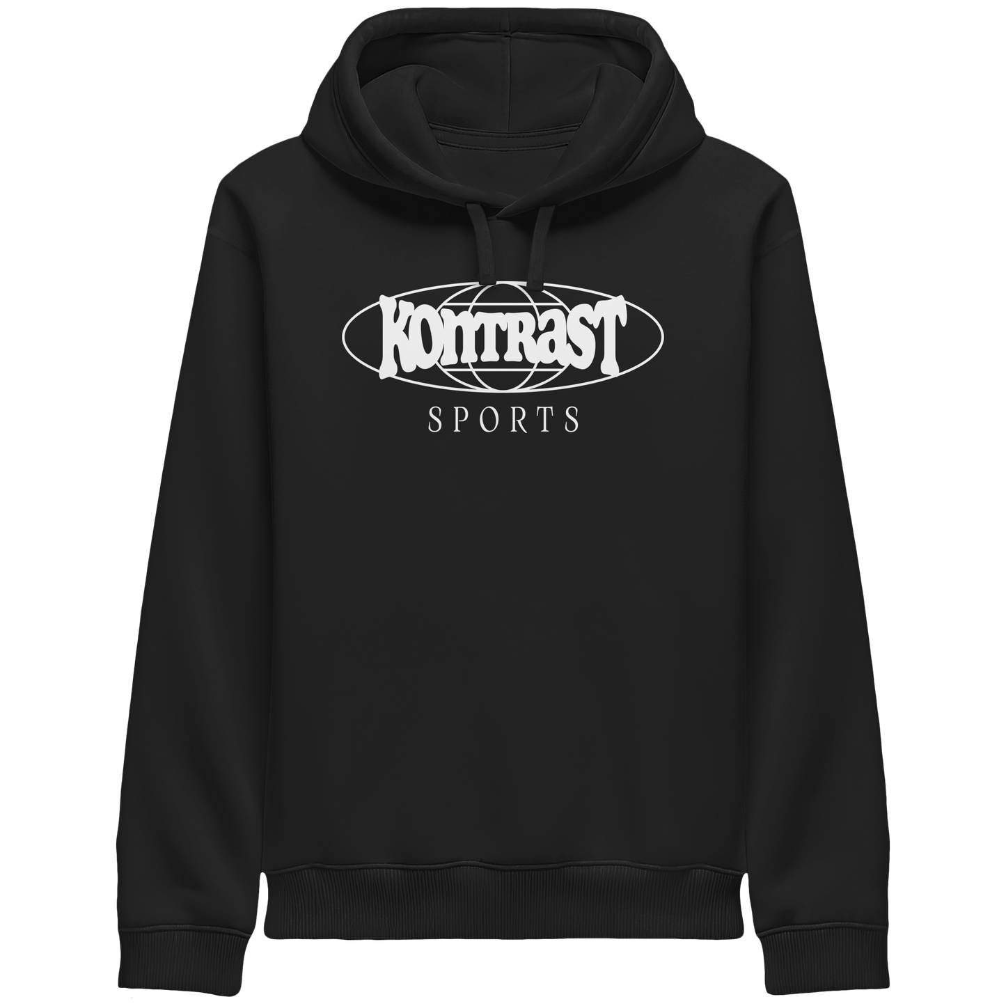 globus schwarz - Organic Side Pocket Hoodie