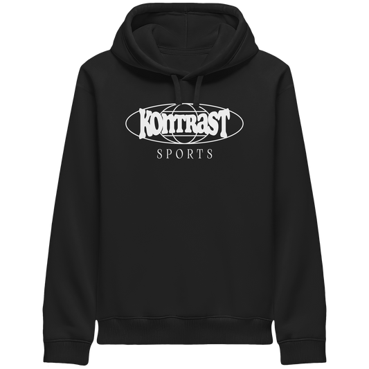globus schwarz - Organic Side Pocket Hoodie